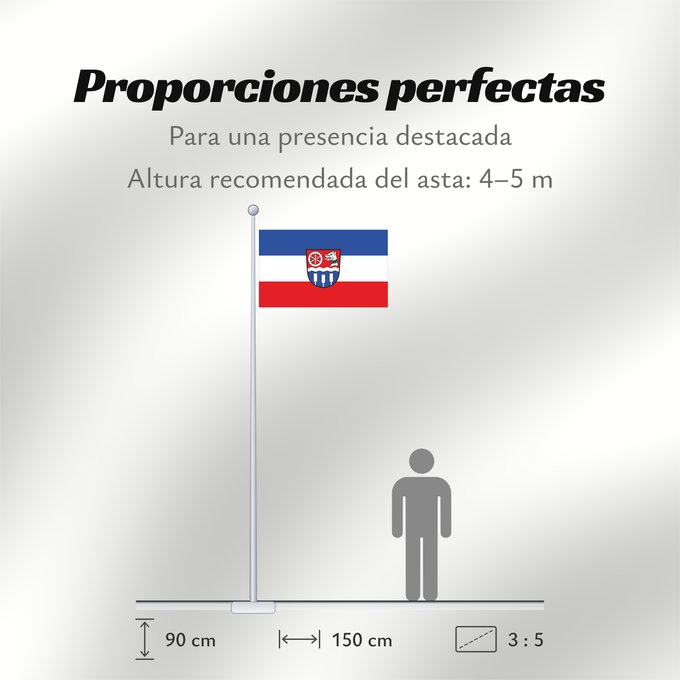 Proporciones de la bandera: Collenberg (Spessart-Mainland)