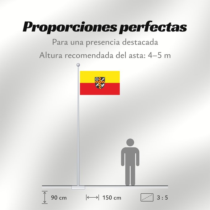 Proporciones de la bandera: Hausen (Spessart-Mainland)