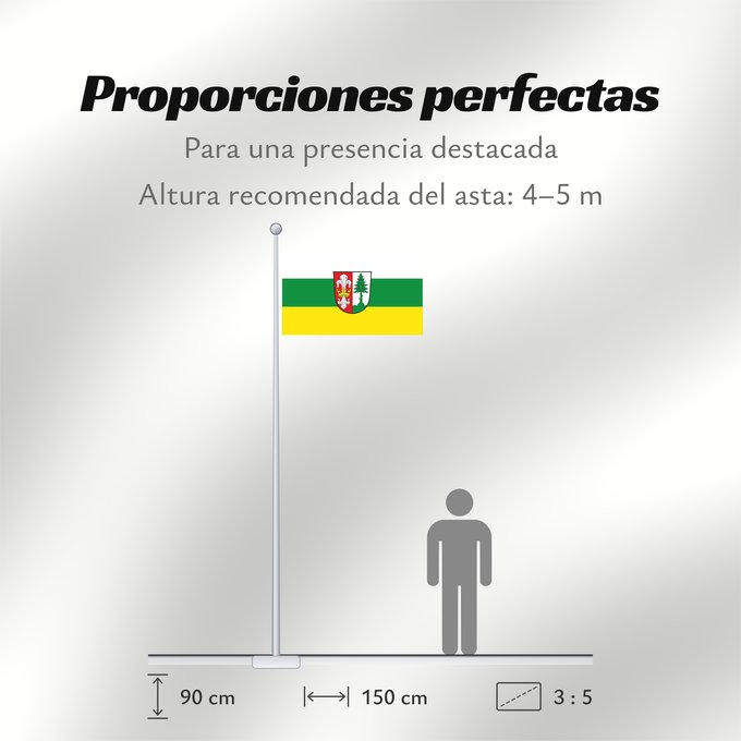 Proporciones de la bandera: Schneeberg, M (Spessart-Mainland)