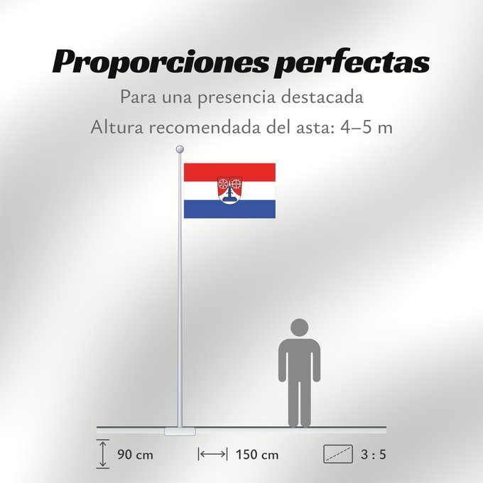 Proporciones de la bandera: Weilbach, M (Spessart-Mainland)