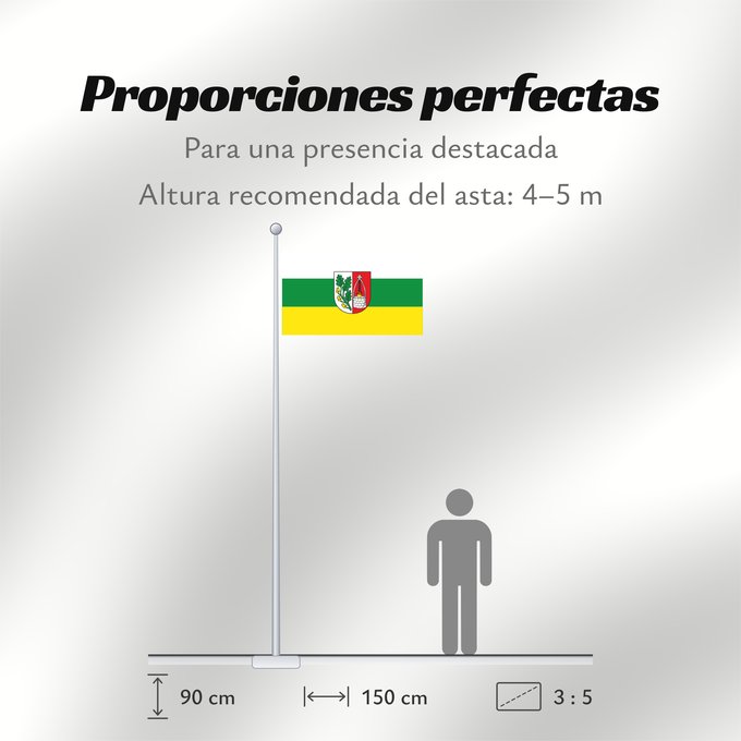Proporciones de la bandera: Bischbrunn (Spessart-Mainland)