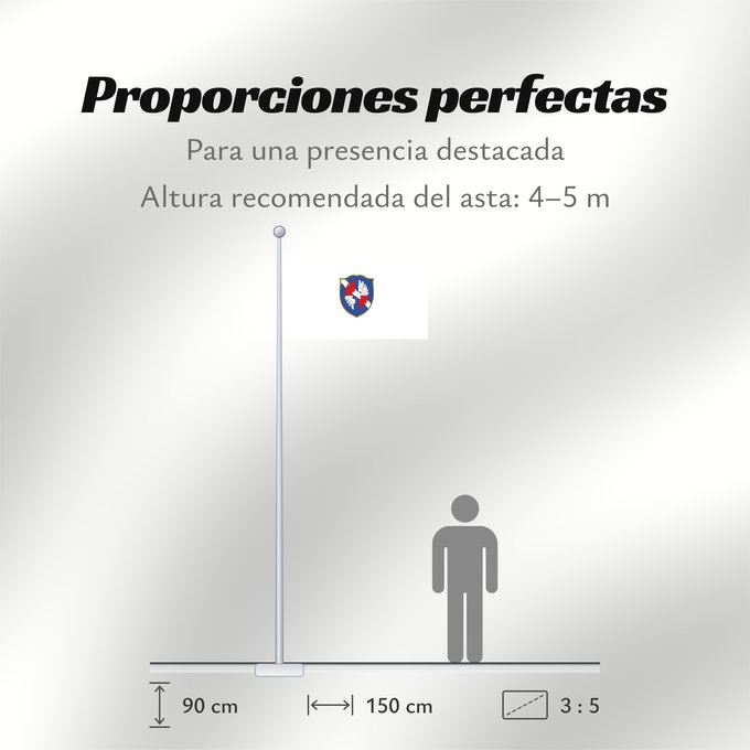 Proporciones de la bandera: Niederwerrn (Fränkisches Weinland)