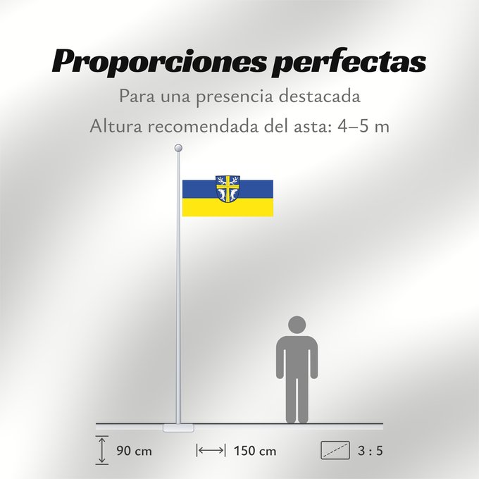 Proporciones de la bandera: Röthlein (Fränkisches Weinland)