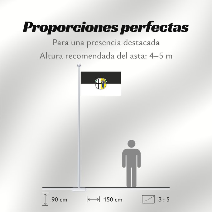 Proporciones de la bandera: Gelchsheim, M (Fränkisches Weinland)