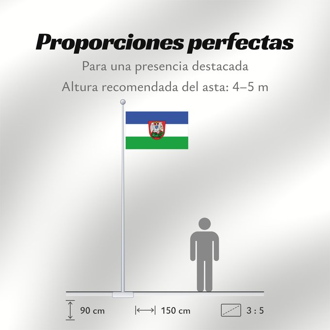 Proporciones de la bandera: Thüngersheim (Fränkisches Weinland)