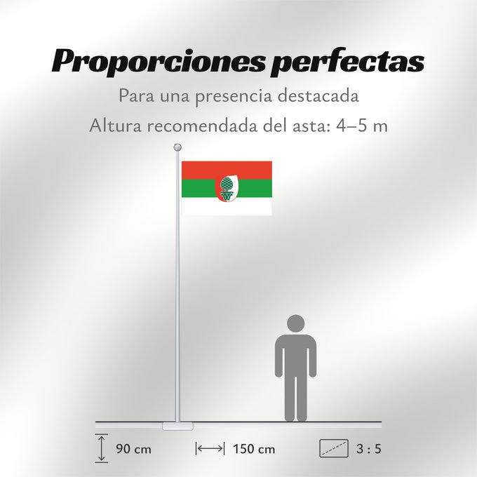 Proporciones de la bandera: Augsburg (Bayerisch-Schwaben)