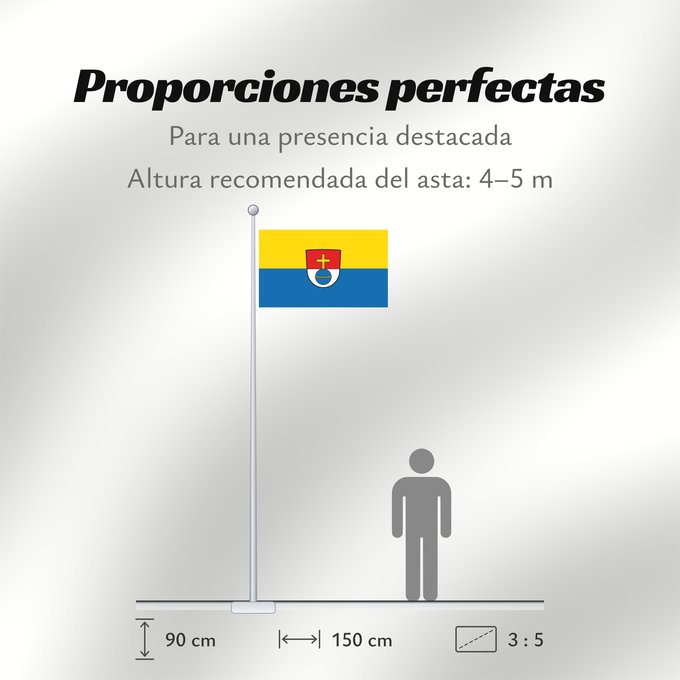 Proporciones de la bandera: Schwabmünchen, St (Bayerisch-Schwaben)