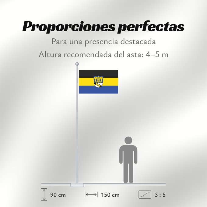 Proporciones de la bandera: Waltenhausen (Bayerisch-Schwaben)