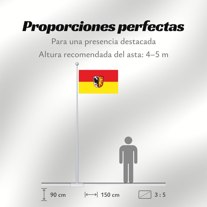 Proporciones de la bandera: Jengen (Allgäu)