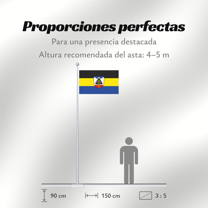 Proporciones de la bandera: Mauerstetten (Allgäu)