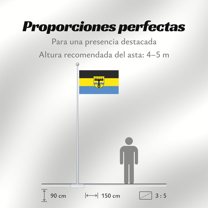 Proporciones de la bandera: Kammlach (Allgäu)