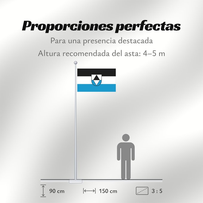 Proporciones de la bandera: Pfaffenhausen, M (Allgäu)