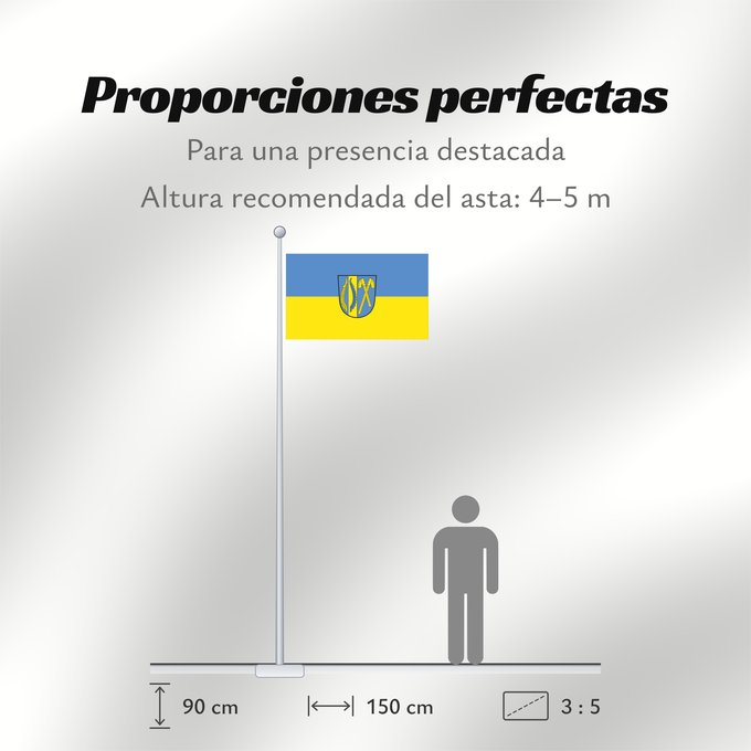 Proporciones de la bandera: Rammingen (Allgäu)