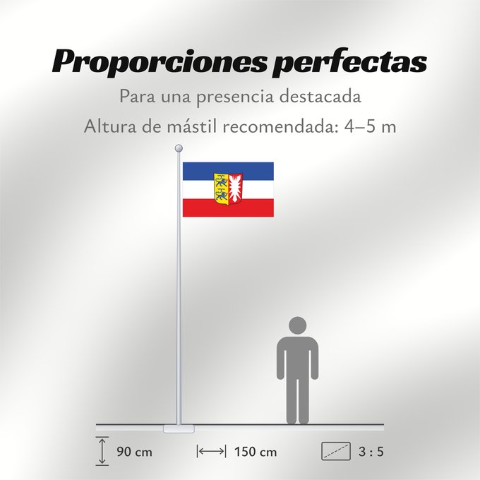 Proporciones de la bandera: Schleswig-Holstein