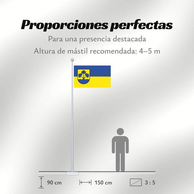Proporciones de la bandera: Enger	It is easy to put a border around this flag image	Stadt Enger, Deutschland