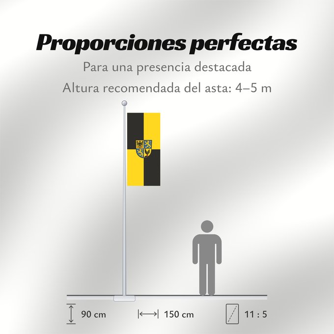 Proporciones de la bandera: Ilm-Kreis German district Ilm-Kreis L’arrondissement d’Ilm