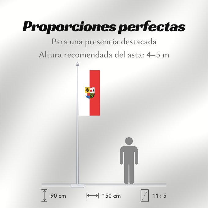 Proporciones de la bandera: Landkreis Sonneberg German district Sonneberg District de Sonneberg Distrito de Sonneberg Distretto di Sonneberg