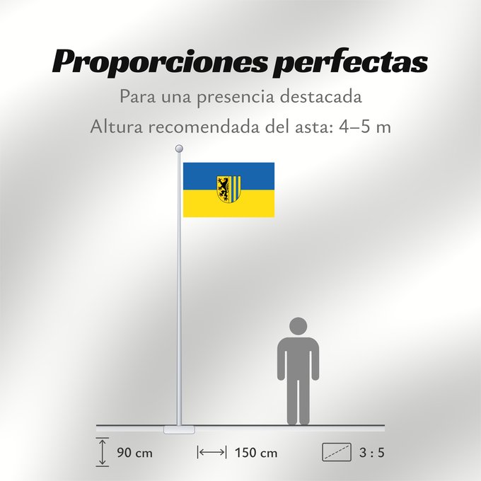 Proporciones de la bandera: Leipzig	City of Leipzig	Stadt Leipzig