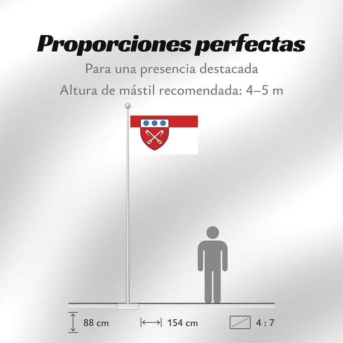 Proporciones de la bandera: Rahden	Rahden, Germany