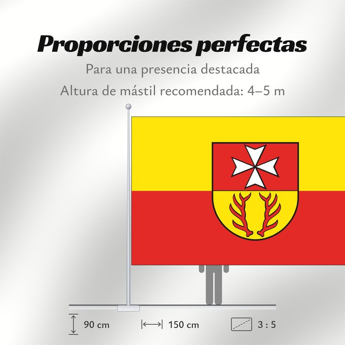 Proporciones de la bandera: Rastow	German municipality of Rastow	Commune allemande de Rastow	Gemeinde Rastow