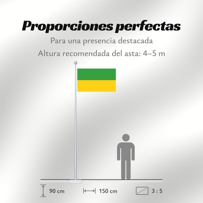 Proporciones de la bandera: Recklinghausen	Hissflagge der Stadt Recklinghausen