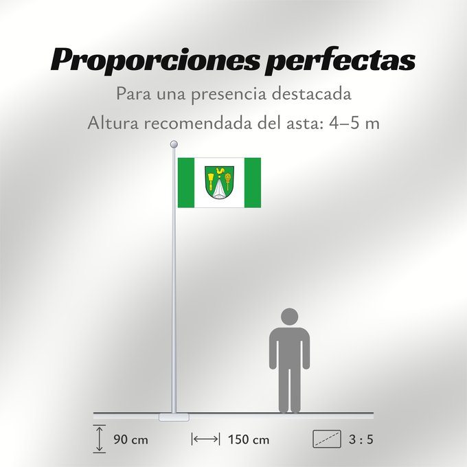 Proporciones de la bandera: Wusterhusen	German municipality of Wusterhusen	Commune allemande de Wusterhusen	Gemeinde Wusterhusen