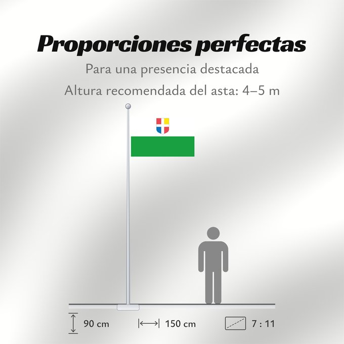Proporciones de la bandera: Raplamaa lipp	Raplamaa
