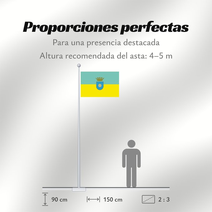 Proporciones de la bandera: Alaejos	Alaejos, en Valladolid  España