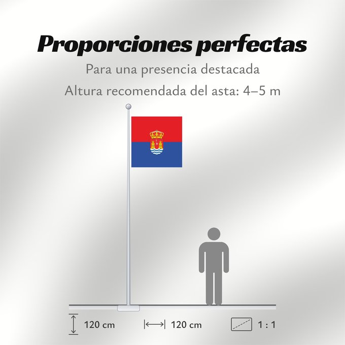 Proporciones de la bandera: Alcazarén