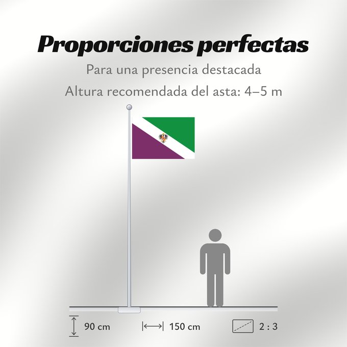 Proporciones de la bandera: Alhaurín el Grande Spain	Alhaurín el Grande, in Málaga province, Spain	Alhaurín el Grande	Tafetán terciado en banda