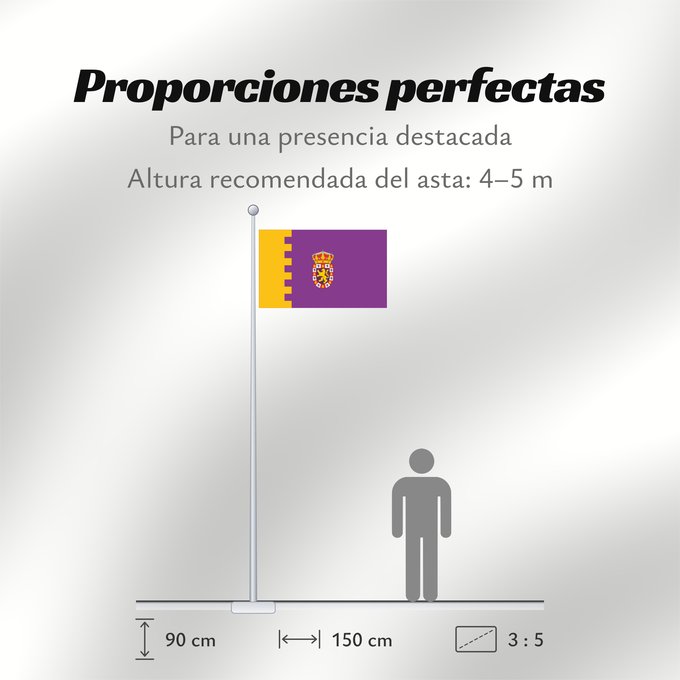 Proporciones de la bandera: Almonaster la Real Spain