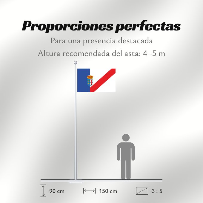 Proporciones de la bandera: Almonte Spain