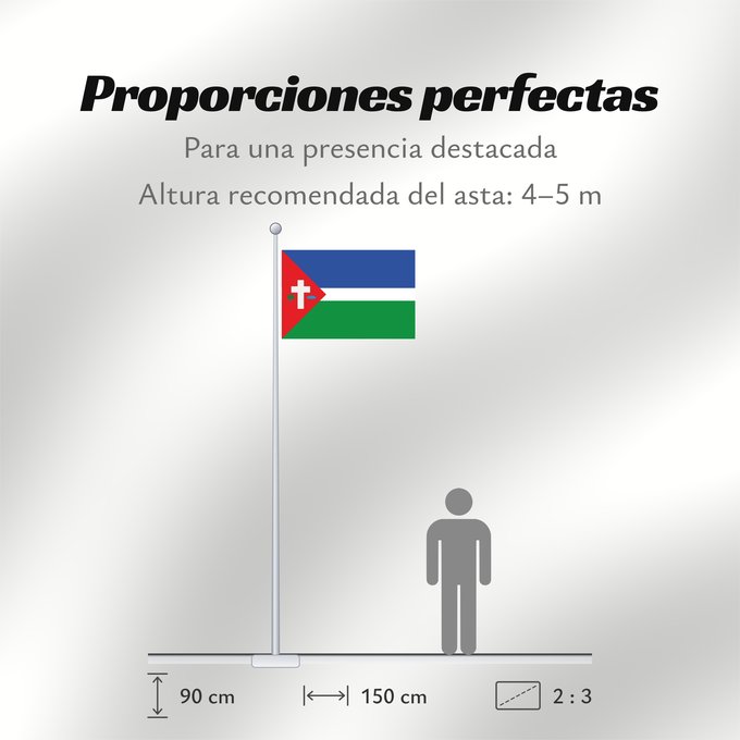 Proporciones de la bandera: Capdesaso-Huesca	Capdesaso-Huesca-Spain