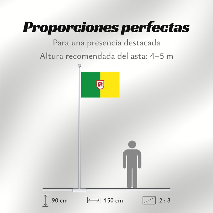 Proporciones de la bandera: Gorafe  Granada	Gorafe, Granada, Spain	Gorafe	Gorafe, Granada, España