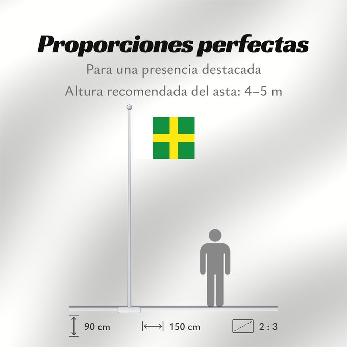 Proporciones de la bandera: Lújar Spain Lújar, in Granada province, Spain Lújar Rectangular