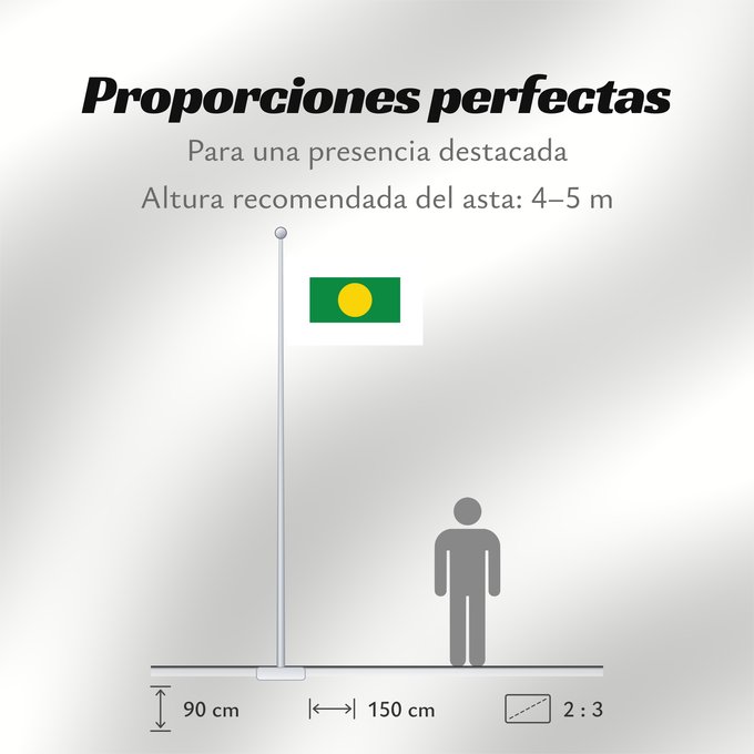 Proporciones de la bandera: La Almarcha Spain	La Almarcha, in Cuenca province, Spain	La Almarcha	Rectangular