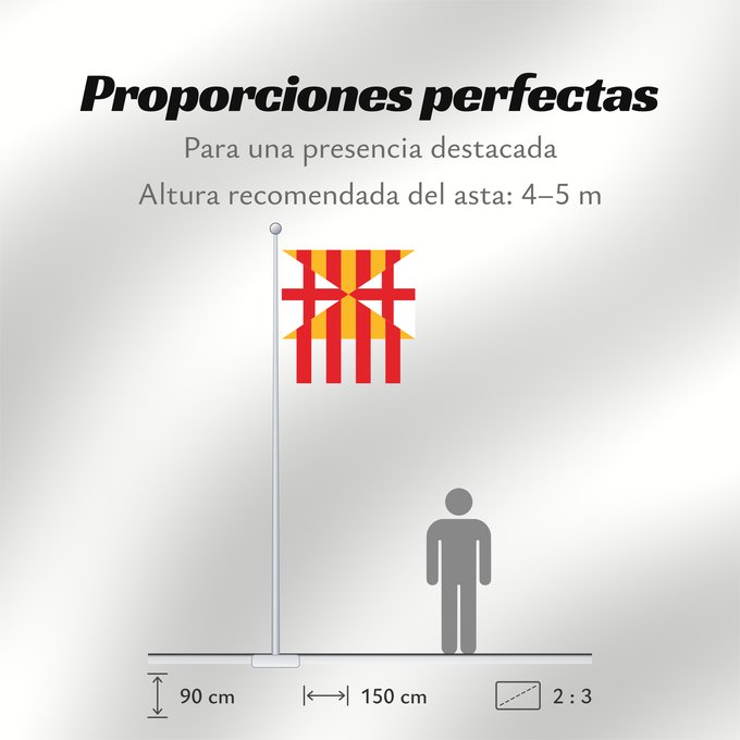 Proporciones de la bandera: Cerdanya Cerdanya s Cerdagne