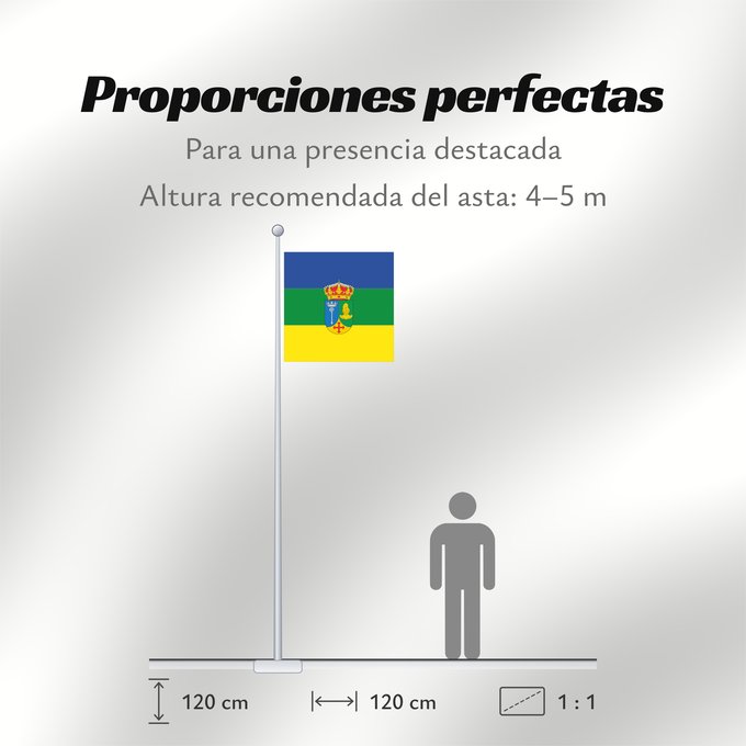 Proporciones de la bandera: Mazariegos	Mazariegos  Castilla y León