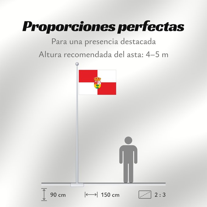 Proporciones de la bandera: Olaberria	Olaberria, Gipuzkoa. Fuente