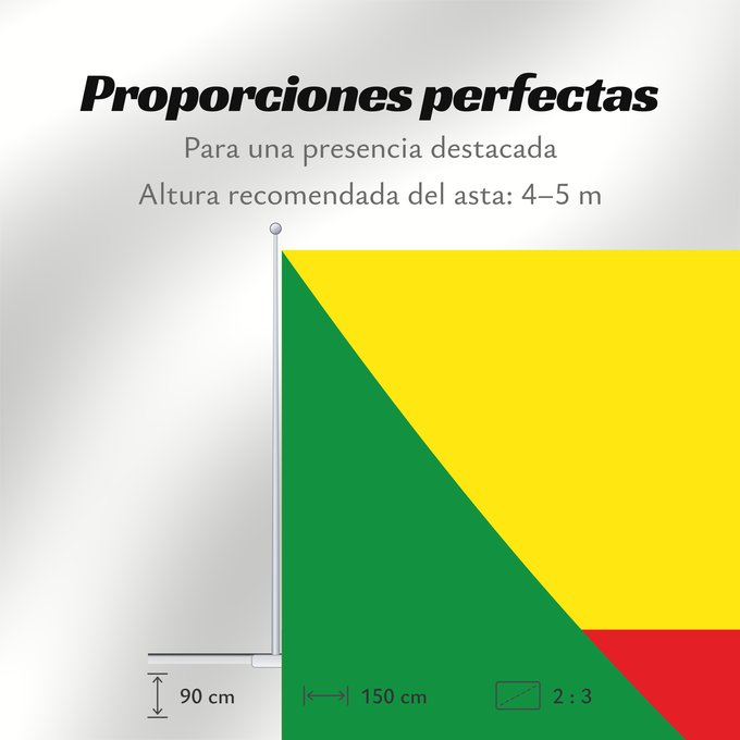 Proporciones de la bandera: D Oz de Tena	Hoz de Jaca