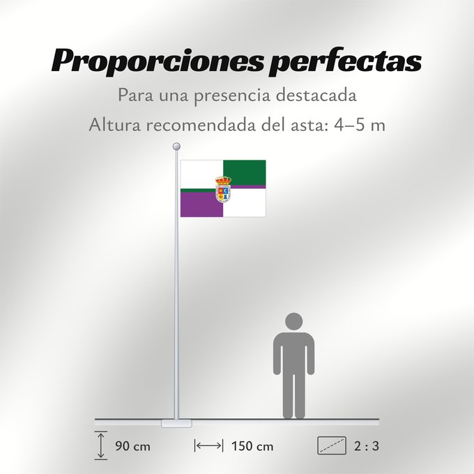 Proporciones de la bandera: Porcuna  Jaén	Porcuna, Jaén, Spain	Porcuna	Porcuna, Jaén, España