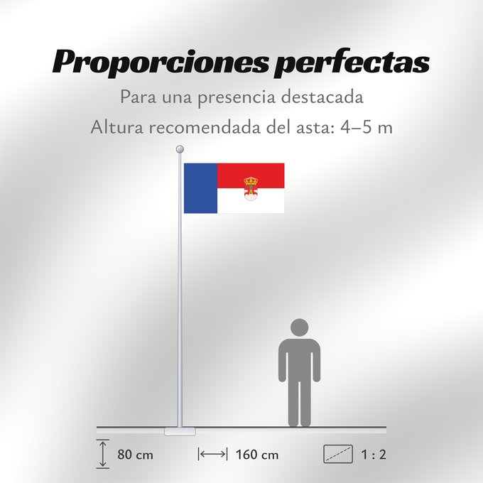 Proporciones de la bandera: Sotalbo	Municipal de Sotalbo  Ávila  «Bandera tercia al batiente doble