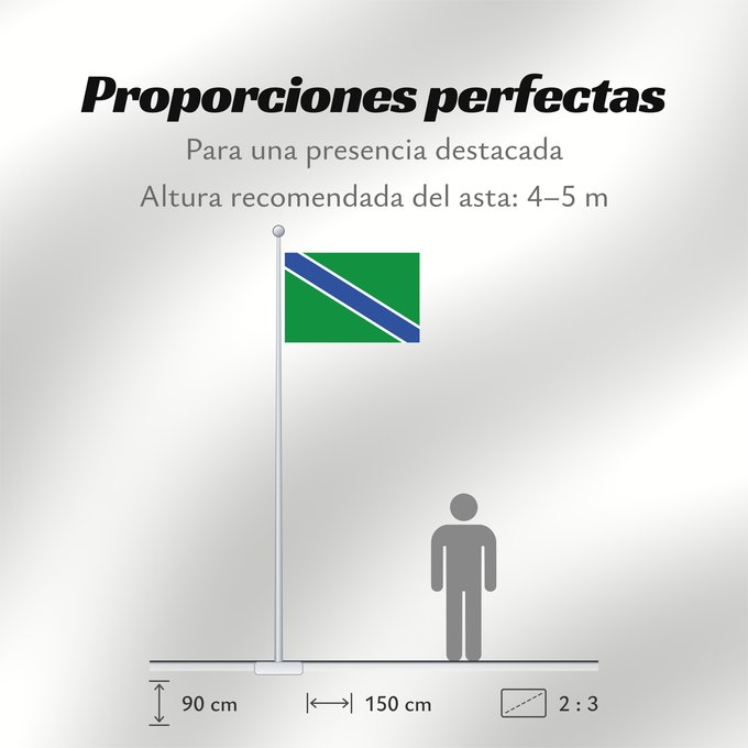 Proporciones de la bandera: Trevélez Spain	Trevélez, in Granada province, Spain	Trevélez	Rectangular
