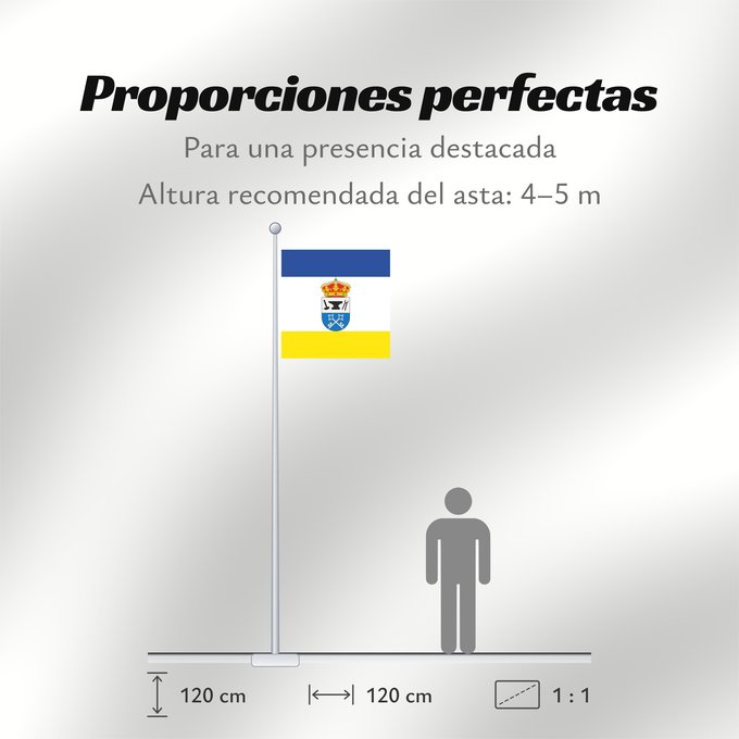 Proporciones de la bandera: Villaherreros Villaherreros, Palencia, Spain Villaherreros, Palencia, España