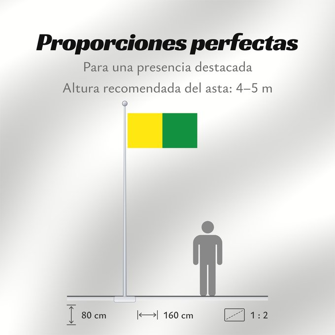 Proporciones de la bandera: Yunclillos Spain