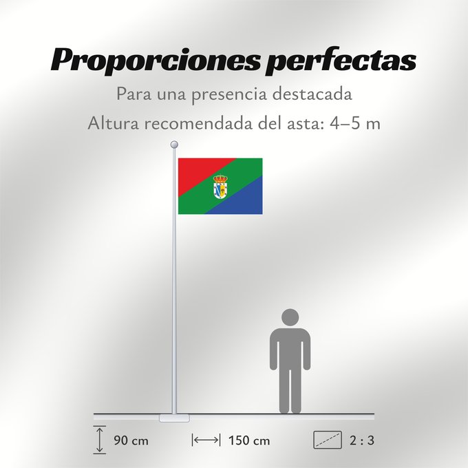 Proporciones de la bandera: Zarza la Mayor  Cáceres	Zarza la Mayor, Cáceres, Spain	Zarza la Mayor, Cáceres	Zarza la Mayor, Cáceres, España