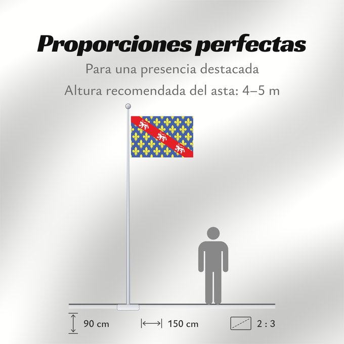 Proporciones de la bandera: Fr département Creuse	Creuse	Département de la Creuse
