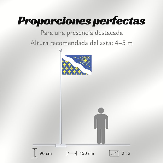 Proporciones de la bandera: Fr département Essonne	Essonne	Département de l Essonne