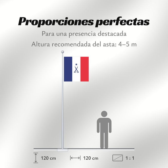 Proporciones de la bandera: Marque CEMA