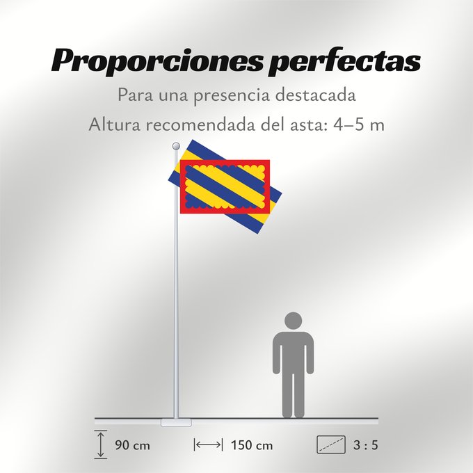 Proporciones de la bandera: Nivernais	French province of Nivernais